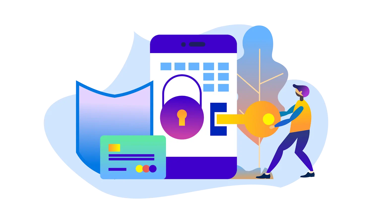 Gráfico de seguridad empresarial
